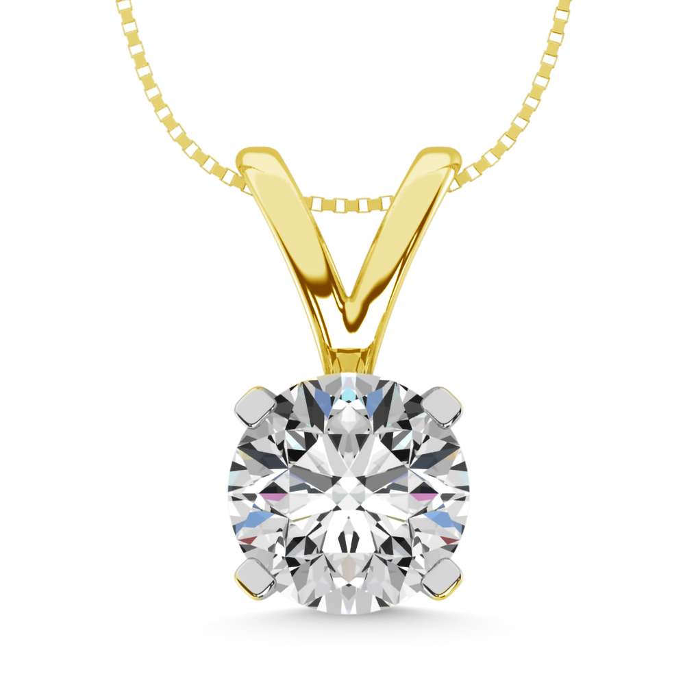 Gorgeous diamond pendant in yellow gold from The Golden Jeweler Boutique.