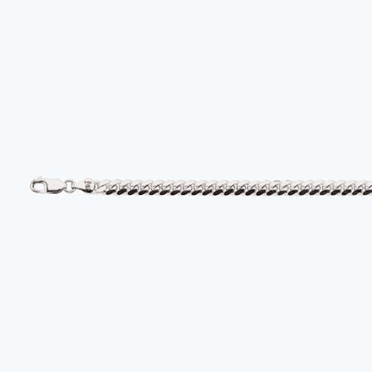 10K 6MM WHITE GOLD SOLID MIAMI CUBAN 20" CHAIN NECKLACE (AVAILABLE IN LENGTHS 7" - 30")