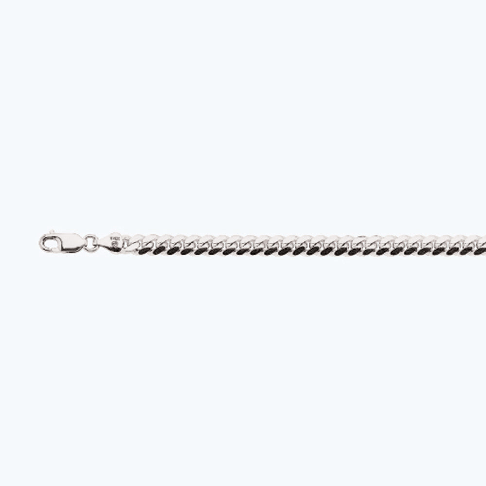 14K 6MM WHITE GOLD SOLID MIAMI CUBAN 26" CHAIN NECKLACE (AVAILABLE IN LENGTHS 7" - 30")