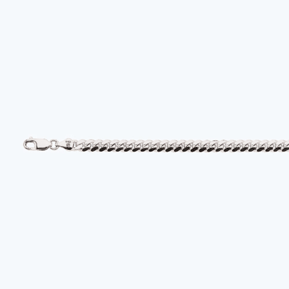 10K 6MM WHITE GOLD SOLID MIAMI CUBAN 16" CHAIN NECKLACE (AVAILABLE IN LENGTHS 7" - 30")