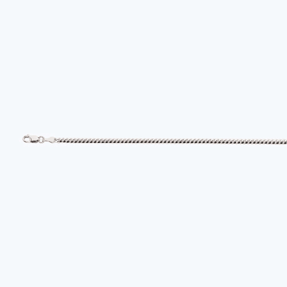 10K 2.5MM WHITE GOLD SOLID MIAMI CUBAN 28" CHAIN NECKLACE (AVAILABLE IN LENGTHS 7" - 30")
