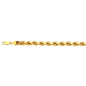 10K 5MM YELLOW GOLD DC HOLLOW ROPE 8.5 CHAIN BRACELET"