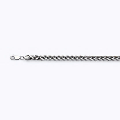 14K 5MM WHITE GOLD PALM 30" CHAIN NECKLACE (AVAILABLE IN LENGTHS 7" - 30")