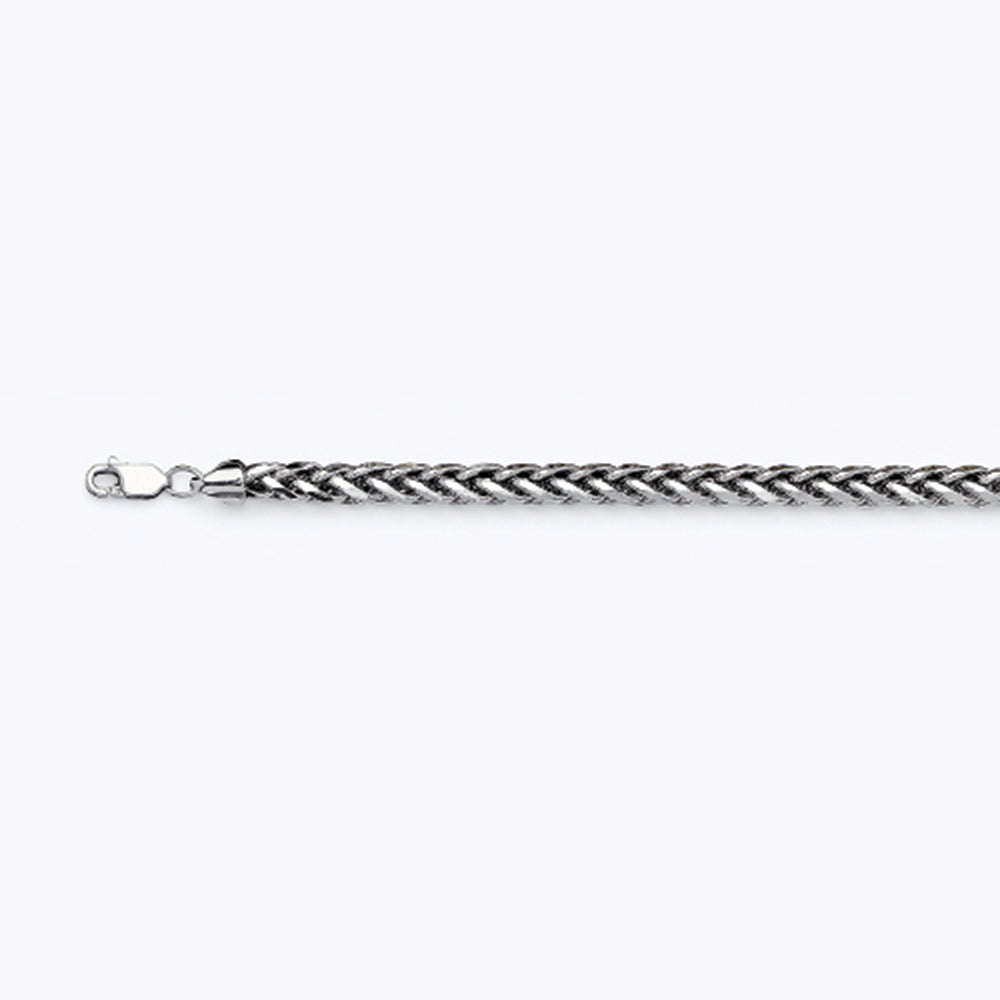 14K 5MM WHITE GOLD PALM 22" CHAIN NECKLACE (AVAILABLE IN LENGTHS 7" - 30")