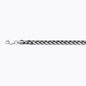 14K 4MM WHITE GOLD PALM 8" CHAIN BRACELET (AVAILABLE IN LENGTHS 7" - 30")