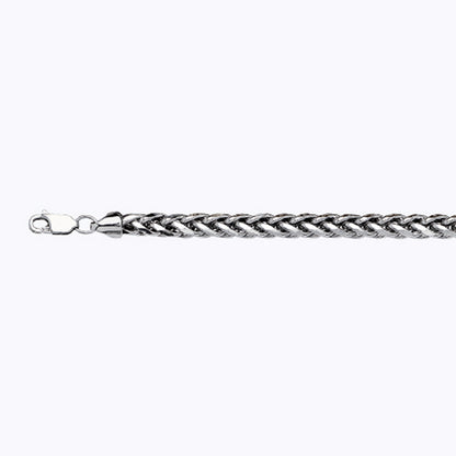 10K 4MM WHITE GOLD PALM 16" CHAIN NECKLACE (AVAILABLE IN LENGTHS 7" - 30")