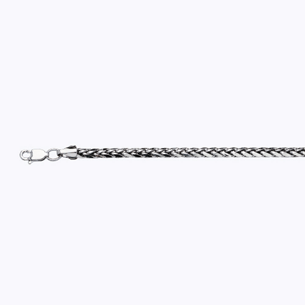 14K 3MM WHITE GOLD PALM 16" CHAIN NECKLACE (AVAILABLE IN LENGTHS 7" - 30")