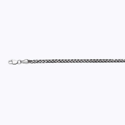 14K 2.5MM WHITE GOLD PALM 20" CHAIN NECKLACE (AVAILABLE IN LENGTHS 7" - 30")