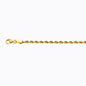 10K 3MM YELLOW GOLD SOLID DC ROPE 7.5 CHAIN BRACELET"