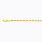 10K 2MM YELLOW GOLD SOLID DC ROPE 7 CHAIN BRACELET"