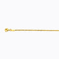 10K 1.5MM YELLOW GOLD SOLID DC ROPE 7 CHAIN BRACELET"