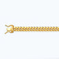 14K 5.5MM YELLOW GOLD HOLLOW MIAMI CUBAN 7.5 CHAIN BRACELET"