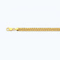 14K 3.75MM YELLOW GOLD HOLLOW MIAMI CUBAN 8.5" CHAIN BRACELET"