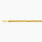 14K 6MM YELLOW GOLD HOLLOW MIAMI CUBAN 8 CHAIN BRACELET"