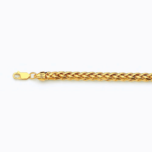 14K 5MM YELLOW GOLD PALM 20 CHAIN NECKLACE"