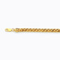 14K 5MM YELLOW GOLD PALM 7.5 CHAIN BRACELET"