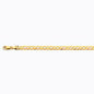 14K 5.5MM YELLOW GOLD SOLID CURB 7.5 CHAIN BRACELET"