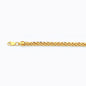 14K 4MM YELLOW GOLD PALM 7.5 CHAIN BRACELET"