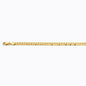 14K 4.5MM YELLOW GOLD SOLID CURB 7.5 CHAIN BRACELET"