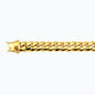 14K 15MM YELLOW GOLD SOLID MIAMI CUBAN 16 CHAIN NECKLACE"