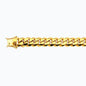 14K 15MM YELLOW GOLD SOLID MIAMI CUBAN 22 CHAIN NECKLACE"
