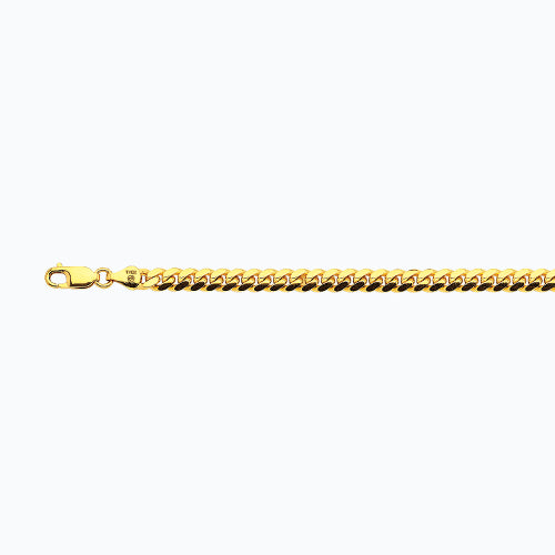 14K 6MM YELLOW GOLD SOLID MIAMI CUBAN 16 CHAIN NECKLACE"