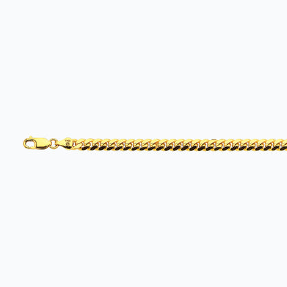 14K 6MM YELLOW GOLD SOLID MIAMI CUBAN 16 CHAIN NECKLACE"
