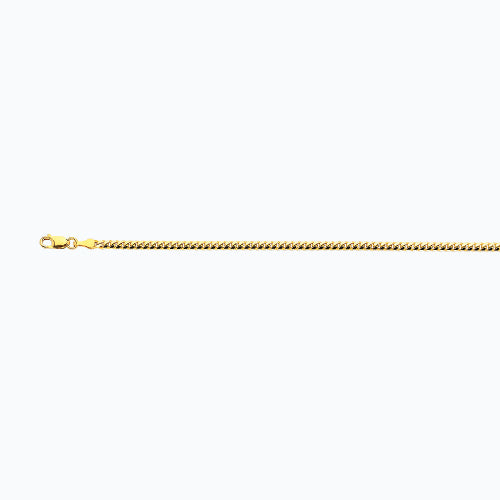 14K 2.5MM YELLOW GOLD SOLID MIAMI CUBAN 16 CHAIN NECKLACE"