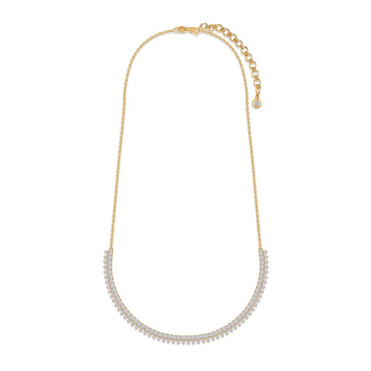 14K Solid Gold 3.03 Carat IGI Certified Lab Grown Diamond Round Fashion Necklace