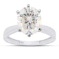 2.40 Carat Lab Created Moissanite Diamond Solitaire Engagement Ring In 925 Sterling Silver Jewelry