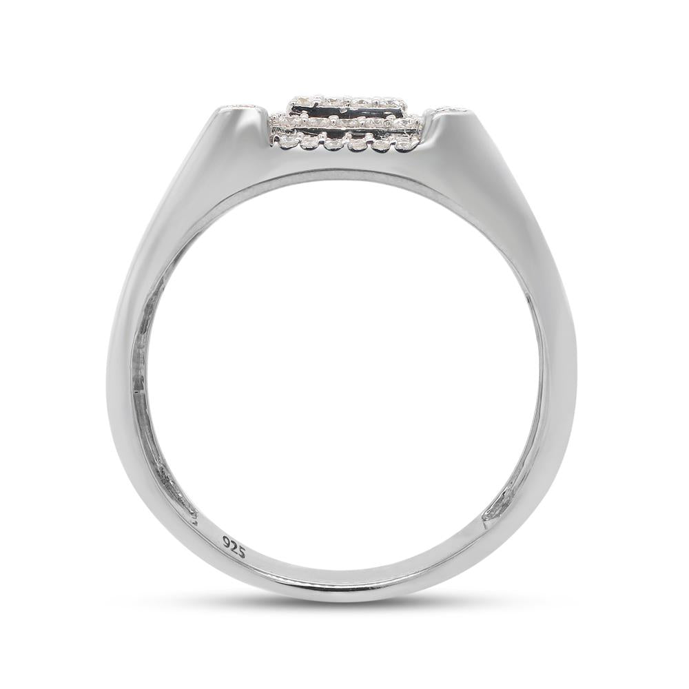 0.50 Carat Lab Created Moissanite Diamond Wedding Band Ring For Men In 925 Sterling Silver Jewelry