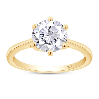 1.75 Carat 8MM Lab Created Moissanite Diamond Solitaire Engagement Ring In 925 Sterling Silver Jewelry