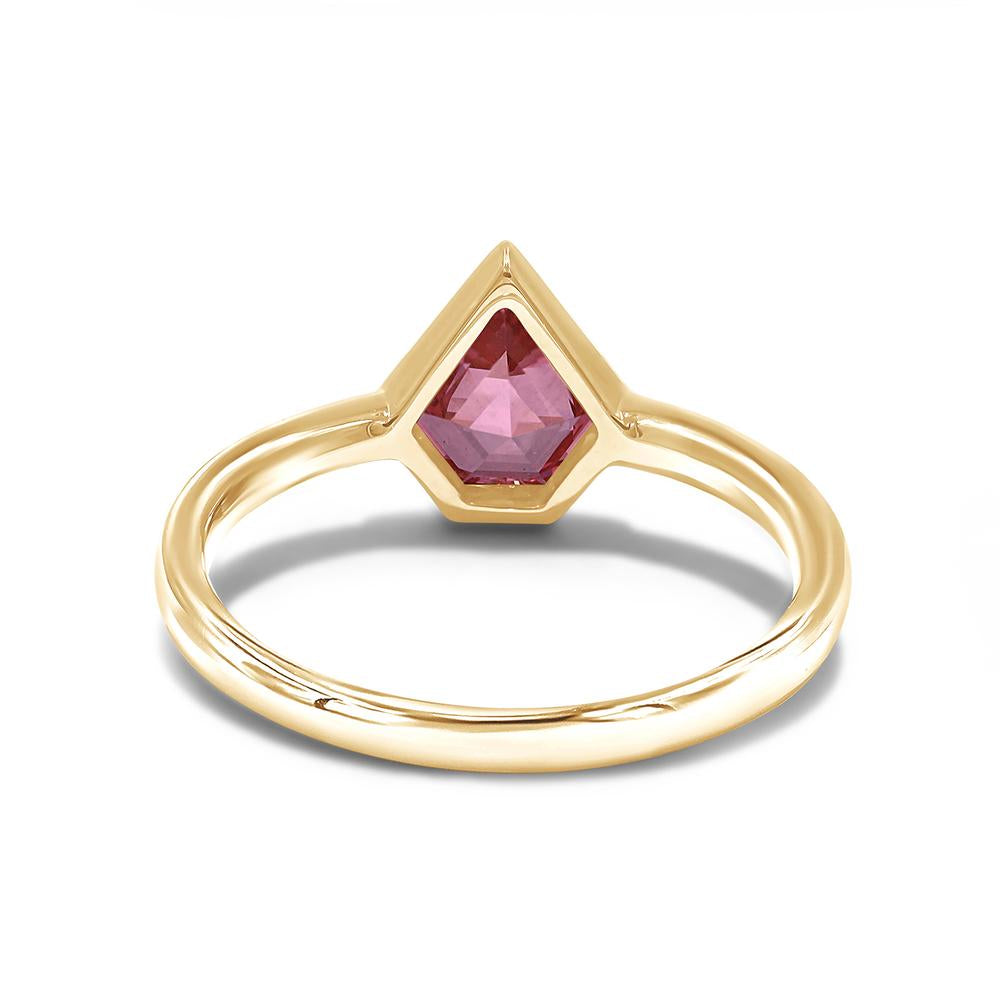 0.75 Cttw Kite Shape Pink Lab Grown Diamond Solitaire Engagement Wedding Ring in 14K Solid Gold Jewely