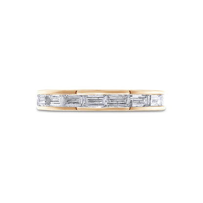 1.80 Cttw Baguette Shape Lab Grown Diamond Eternity Wedding Engagement Band Ring in 14K Solid Gold Jewelry