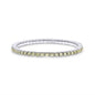 5.77 Cttw Yellow Lab Grown Diamond 3MM Width Stretchable Tennis Bracelet In 14K Solid Gold Jewelry, Size Medium