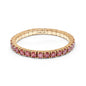 20.47 Cttw Pink Lab Grown Diamond 5.6MM Width Stretchable Tennis Bracelet In 14K Solid Gold Jewelry, Size Large