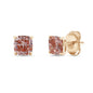 1.78 Cttw Cushion Shape Pink Lab Grown Diamond Solitaire Stud Earrings In 14K Solid Gold Jewelry