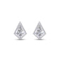 1.43 Cttw Kite Shape Lab Grown Diamond Solitaire Push Back Stud Earrings In 14K Solid Gold Jewelry