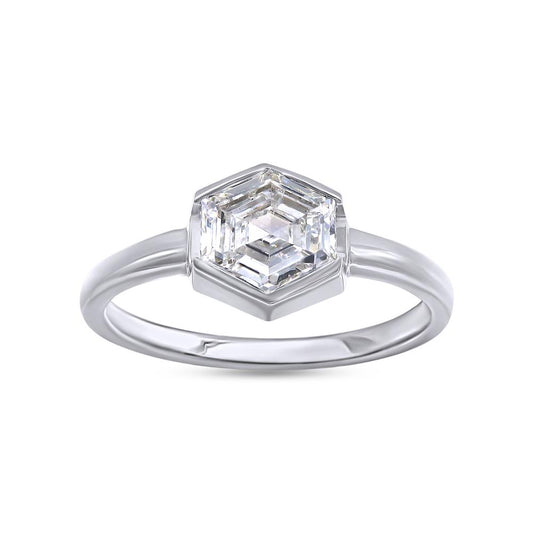 1.08 Cttw Kite Shape Lab Grown Diamond Solitaire Engagement Ring In 14K Solid Gold Jewelry