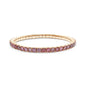 9.34 Cttw Pink Lab Grown Diamond 4MM Width Stretchable Tennis Bracelet In 14K Solid Gold Jewelry, Size Small