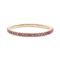 10.06 Cttw Pink Lab Grown Diamond 4MM Width Stretchable Tennis Bracelet In 14K Solid Gold Jewelry, Size Medium