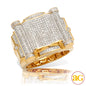 10KY 1.00CTW DIAMOND MENS RING