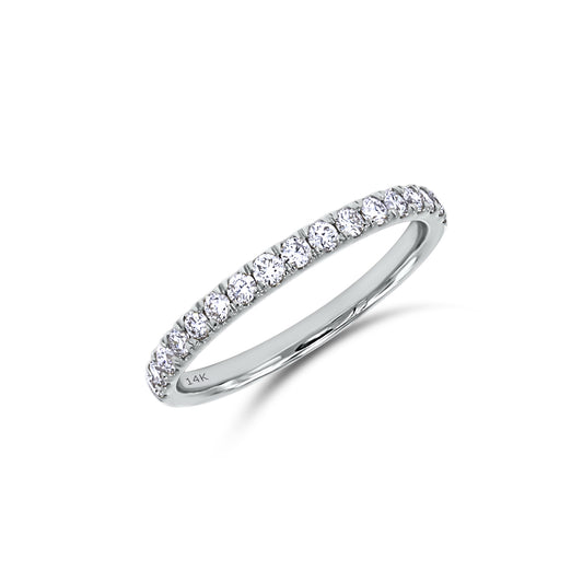 0.40 Cttw Round Shape Lab Grown Diamond Eternity Band In 14K Solid Gold Jewelry