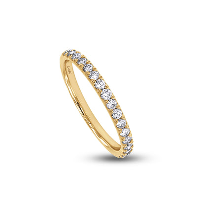 0.40 Cttw Round Shape Lab Grown Diamond Eternity Band In 14K Solid Gold Jewelry