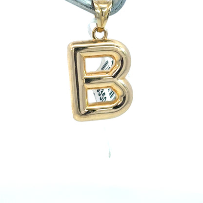 B Gold Pendant