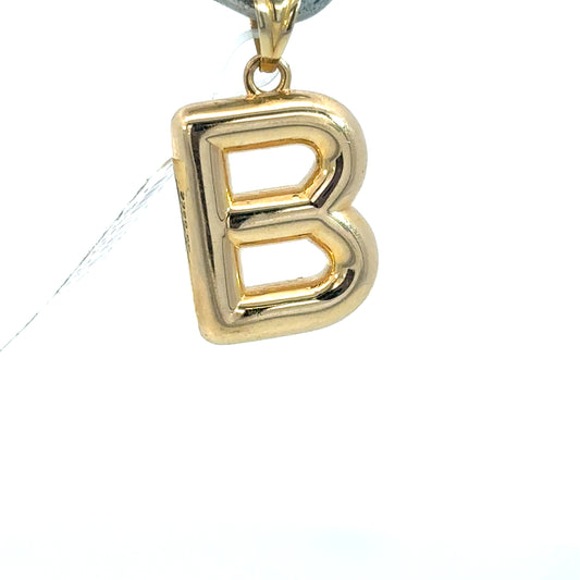 B Gold Pendant