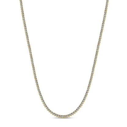 10KT  2.12-2.25CT D-NECKLACE "22inch"