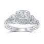 10KT 0.31-0.37CT D-LADIES RING