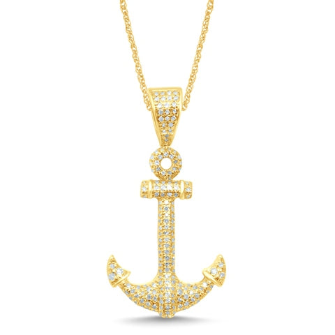 10KT 0.40-0.43CT D-CHARM "ANCHOR"