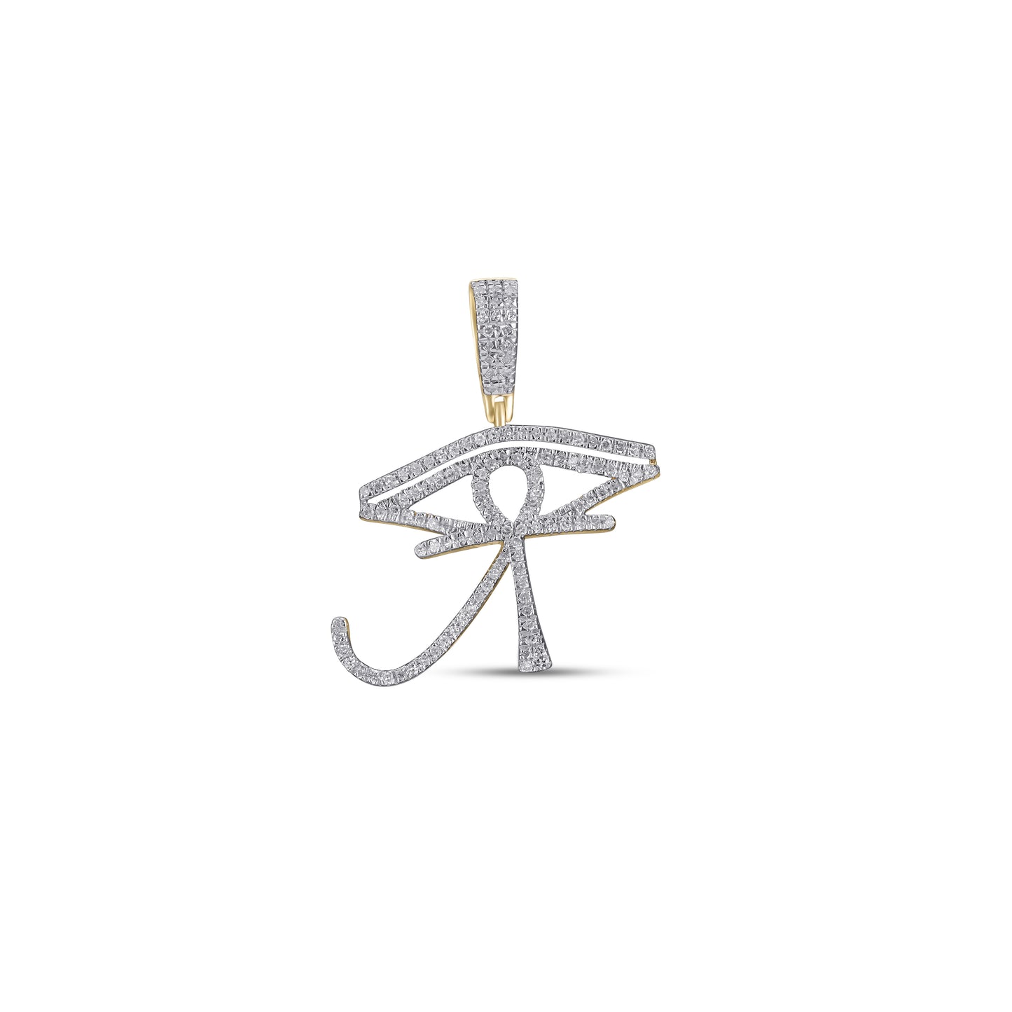 10KT 0.33-0.40CT D-CHARM "ANKH"